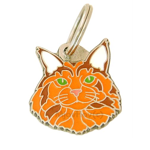 <h3>Personalized cat tag or keychain – Maine coon red | Handcrafted, Engraved & custom made | Unique gift for cat lovers – MjavHov</h3>

This beautifully handcrafted engraved dog tag is perfect for your Maine coon red or as a stylish personalized keychain. Each piece is custom‑made with precise engraving, ensuring durability and a unique, meaningful look.

✨ <strong>Features:</strong>

Custom engraving with name, phone number, or your chosen text.
<strong>Color:</strong> colored/silver
<strong>Size:</strong> 28 x 26 mm (1.10 x 1.02 inch)
<strong>Engraving area:</strong> 20 x 12 mm (0.79 x 0.47 inch); recommended layout up to 4 lines, 15 characters per line.
<strong>Important:</strong> If you exceed the recommended text length, the engraving will be significantly smaller and may become difficult to read. For best readability, we strongly recommend keeping the text short and clear.

High‑quality, handmade craftsmanship.

Suitable as a dog tag for the collar or as a personal keychain.

A thoughtful gift for cat owners, Maine coon red lovers, or pet enthusiasts.

Unique design by MjavHov.

🎁 <strong>Perfect for:</strong> 
 
Birthdays, new pets, Christmas, puppy arrivals, or as a heartfelt surprise.


<h3>About the breed – Maine coon red</h3>
<section>
<h2>Maine Coon: Characteristics & Care</h2>
<p><strong>Maine Coon</strong> is a large, affectionate, and intelligent cat breed originating from the United States of America. The breed is recognized by <strong>FIFe (Fédération Internationale Féline)</strong> and is known for its long, dense coat, bushy tail, and distinctive ear tufts. The Maine Coon was bred as a <strong>family and working cat</strong>, which makes it highly social, playful, and strongly attached to its owners.</p>
<h3>Temperament and Family Life</h3>
<p>Maine Coons are gentle giants, excellent with children and often accepting of other animals in the household. They are <strong>alert, intelligent, and adaptable</strong>, so they quickly notice what is happening around them while remaining calm and friendly companions. Their playful and balanced nature is ideal for both active families and quieter home environments.</p>
<h3>Physical Requirements & Care</h3>
<p>To live a healthy and happy life, a Maine Coon needs:</p>
<ul>
    <li><strong>Daily Activity:</strong> Playtime, climbing, interactive toys, and regular exercise.</li>
    <li><strong>Environment:</strong> A spacious home, plenty of companionship, and enough opportunities for exploration.</li>
    <li><strong>Grooming:</strong> Regular brushing of the long, dense <strong>semi-long coat</strong>.</li>
</ul>
✨ <strong>Pro Tip:</strong>
<p>A personalized engraved cat tag beautifully highlights the majestic and elegant appearance of your Maine Coon while serving as a stylish and practical cat accessory.</p>
</section>
