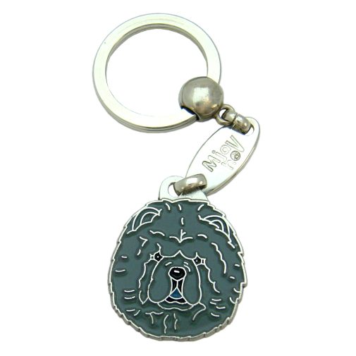 <h3>Custom personalized dog name tag Chow chow blue</h3>
This unique, cute and quality dog id tag is offered with laser-engraved name and phone number or your custom text. It comes with a stainless steel split ring for easy attachment to your pet’s collar. All items are also available as keychains.
A perfect gift for dogs and dog lovers.

<strong>Color:</strong> colored/silver
<strong>Size:</strong> 28 x 34 mm (1.10 x 1.34 inch)
<strong>Engraving area:</strong> 22 x 18 mm (0.87 x 0.71 inch); recommended layout up to 4 lines, 15 characters per line.

Laser engraving on the back side is included in the price. Please enter the text you would like engraved (recommended: dog’s name and phone number). The engraving will be centered and easy to read. 
<strong>Important:</strong> If you exceed the recommended text length, the engraving will be significantly smaller and may become difficult to read. For best readability, we strongly recommend keeping the text short and clear.

Metal, chrome plated dog tag or key ring. 
Hand made, hand colored, made in Slovenia. 

In stock.

<h3>About the breed – Chow chow blue</h3>
<section>
<h2>Chow Chow Breed Profile: Characteristics & Care</h2>
<p>The <strong>Chow Chow</strong> (also known simply as Chow) is a dignified, loyal, and impressive breed known for its lion-like mane and unique appearance. It belongs to the <strong>FCI Group 5 (Spitz and Primitive Types)</strong>. Originally bred as a versatile working dog in China, it served as a guard dog, hunter, and companion.</p>
<h3>Temperament and Family Life</h3>
<p>Chow Chows are devoted family dogs that form strong bonds with their owners and can be good with children when properly socialized. They are naturally <strong>watchful and reserved</strong>, making them excellent watchdogs with a calm but confident presence. Their independent and sometimes stubborn nature requires consistent training and patient leadership.</p>
<h3>Physical Requirements & Exercise</h3>
<p>To keep a Chow Chow healthy and content, owners should ensure:</p>
<ul>
    <li><strong>Daily Exercise:</strong> Moderate activity such as walks and light play.</li>
    <li><strong>Space:</strong> A მშვიდ and structured environment suits them best.</li>
    <li><strong>Grooming:</strong> Regular brushing of their thick <strong>double coat</strong> to prevent matting.</li>
</ul>
<p><strong>Pro Tip:</strong> A <strong>personalized engraved dog tag</strong> is a stylish way to complement your Chow Chow’s noble look while adding a practical safety accessory.</p>
</section>
