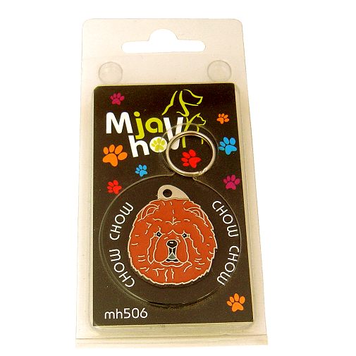 <h3>Custom personalized dog name tag Chow chow</h3>
This unique, cute and quality dog id tag is offered with laser-engraved name and phone number or your custom text. It comes with a stainless steel split ring for easy attachment to your pet’s collar. All items are also available as keychains.
A perfect gift for dogs and dog lovers.

<strong>Color:</strong> colored/silver
<strong>Size:</strong> 28 x 34 mm (1.10 x 1.34 inch)
<strong>Engraving area:</strong> 22 x 18 mm (0.87 x 0.71 inch); recommended layout up to 4 lines, 15 characters per line.

Laser engraving on the back side is included in the price. Please enter the text you would like engraved (recommended: dog’s name and phone number). The engraving will be centered and easy to read. 
<strong>Important:</strong> If you exceed the recommended text length, the engraving will be significantly smaller and may become difficult to read. For best readability, we strongly recommend keeping the text short and clear.

Metal, chrome plated dog tag or key ring. 
Hand made, hand colored, made in Slovenia. 

In stock.

<h3>About the breed – Chow chow</h3>
<section>
<h2>Chow Chow Breed Profile: Characteristics & Care</h2>
<p>The <strong>Chow Chow</strong> (also known simply as Chow) is a dignified, loyal, and impressive breed known for its lion-like mane and unique appearance. It belongs to the <strong>FCI Group 5 (Spitz and Primitive Types)</strong>. Originally bred as a versatile working dog in China, it served as a guard dog, hunter, and companion.</p>
<h3>Temperament and Family Life</h3>
<p>Chow Chows are devoted family dogs that form strong bonds with their owners and can be good with children when properly socialized. They are naturally <strong>watchful and reserved</strong>, making them excellent watchdogs with a calm but confident presence. Their independent and sometimes stubborn nature requires consistent training and patient leadership.</p>
<h3>Physical Requirements & Exercise</h3>
<p>To keep a Chow Chow healthy and content, owners should ensure:</p>
<ul>
    <li><strong>Daily Exercise:</strong> Moderate activity such as walks and light play.</li>
    <li><strong>Space:</strong> A მშვიდ and structured environment suits them best.</li>
    <li><strong>Grooming:</strong> Regular brushing of their thick <strong>double coat</strong> to prevent matting.</li>
</ul>
<p><strong>Pro Tip:</strong> A <strong>personalized engraved dog tag</strong> is a stylish way to complement your Chow Chow’s noble look while adding a practical safety accessory.</p>
</section>
