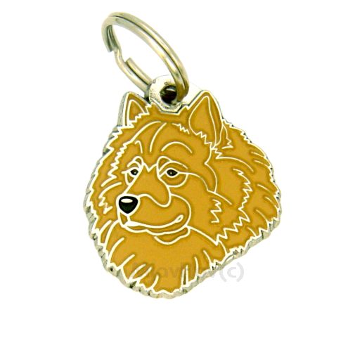 <h3>Custom personalized dog name tag Eurasier fawn no mask</h3>
This unique, cute and quality dog id tag is offered with laser-engraved name and phone number or your custom text. It comes with a stainless steel split ring for easy attachment to your pet’s collar. All items are also available as keychains.
A perfect gift for dogs and dog lovers.

<strong>Color:</strong> colored/silver
<strong>Size:</strong> 29 x 34 mm (1.14 x 1.34 inch)
<strong>Engraving area:</strong> 20 x 15 mm (0.79 x 0.59 inch); recommended layout up to 4 lines, 15 characters per line.

Laser engraving on the back side is included in the price. Please enter the text you would like engraved (recommended: dog’s name and phone number). The engraving will be centered and easy to read. 
<strong>Important:</strong> If you exceed the recommended text length, the engraving will be significantly smaller and may become difficult to read. For best readability, we strongly recommend keeping the text short and clear.

Metal, chrome plated dog tag or key ring. 
Hand made, hand colored, made in Slovenia. 

In stock.

<h3>About the breed – Eurasier fawn no mask</h3>
<section>
<h2>Eurasier Dog Breed Profile: Characteristics & Care</h2>
<p>The <strong>Eurasier</strong> (also known as Eurasian dog) is a balanced, loyal, and elegant companion breed originating from Germany. It belongs to the <strong>FCI Group 5 (Spitz and Primitive Types)</strong>. Developed as a family-oriented dog, the Eurasier combines the best traits of Spitz-type breeds, offering calm strength and emotional sensitivity.</p>
<h3>Temperament and Family Life</h3>
<p>Eurasiers are affectionate family dogs, excellent with children, and deeply bonded to their owners. They are <strong>alert and attentive</strong>, making them reliable watchdogs, yet they remain reserved rather than aggressive toward strangers. Their calm nature and strong <strong>pack instinct</strong> make them ideal companions.</p>
<h3>Physical Requirements & Exercise</h3>
<p>To keep a Eurasier healthy and content, consider the following:</p>
<ul>
    <li><strong>Daily Exercise:</strong> Moderate activity such as walks and playtime.</li>
    <li><strong>Environment:</strong> Close contact with family.</li>
    <li><strong>Grooming:</strong> Regular brushing of their thick <strong>double coat</strong>.</li>
</ul>
<p><strong>Pro Tip:</strong> A <strong>personalized engraved dog tag</strong> highlights the elegant and noble appearance of your Eurasier.</p>
</section>
