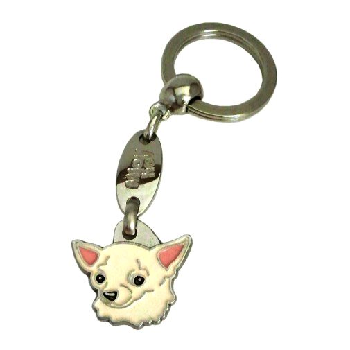 <h3>Personalized dog tag or keychain – Chihuahua cream | Handcrafted, Engraved & custom made | Unique gift for dog lovers – MjavHov</h3>

This beautifully handcrafted engraved dog tag is perfect for your Chihuahua cream or as a stylish personalized keychain. Each piece is custom‑made with precise engraving, ensuring durability and a unique, meaningful look.

✨ <strong>Features:</strong>

Custom engraving with name, phone number, or your chosen text.
<strong>Color:</strong> colored/silver
<strong>Size:</strong> 25 x 23 mm (0.98 x 0.91 inch)
<strong>Engraving area:</strong> 14 x 12 mm (0.55 x 0.47 inch); recommended layout up to 3 lines, 12 characters per line.
<strong>Important:</strong> If you exceed the recommended text length, the engraving will be significantly smaller and may become difficult to read. For best readability, we strongly recommend keeping the text short and clear.

High‑quality, handmade craftsmanship.

Suitable as a dog tag for the collar or as a personal keychain.

A thoughtful gift for dog owners, Chihuahua cream lovers, or pet enthusiasts.

Unique design by MjavHov.

🎁 <strong>Perfect for:</strong> 
 
Birthdays, new pets, Christmas, puppy arrivals, or as a heartfelt surprise.


<h3>About the breed – Chihuahua cream</h3>
<section>
<h2>Chihuahua: Characteristics & Care</h2>
<p>The <strong>Chihuahua</strong> is the smallest dog breed in the world, known for its confident personality and charming appearance. It belongs to the <strong>FCI Group 9 (Companion and Toy Dogs)</strong>. Originally bred as a <strong>companion dog</strong>, it stands out with its liveliness, intelligence, and strong attachment to its owner. Its large eyes, erect ears, and compact body give it a distinctive and recognizable look, and it comes in both short-haired and long-haired varieties.</p>
<h3>Temperament and Family Life</h3>
<p>Chihuahuas are loving family dogs that can be good with children when handled properly and with supervision. They are <strong>alert, brave, and very loyal</strong>, often acting as small watchdogs despite their size. Their strong bond with their owner and lively temperament make them devoted companions. Playful and curious, they bring joy, energy, and warmth into everyday life.</p>
<h3>Physical Requirements & Exercise</h3>
<p>To live a healthy and happy life, a Chihuahua needs:</p>
<ul>
    <li><strong>Daily Exercise:</strong> Short walks, playtime, and mental stimulation.</li>
    <li><strong>Environment:</strong> A warm, safe home and close contact with its owner.</li>
    <li><strong>Grooming:</strong> Regular brushing, especially for long-haired <strong>coat</strong> types.</li>
</ul>
✨ <strong>Pro Tip:</strong>

<p> A <strong>personalized engraved dog tag</strong> beautifully highlights the unique and elegant appearance of your Chihuahua while serving as a stylish and practical accessory.</p>
</section>
