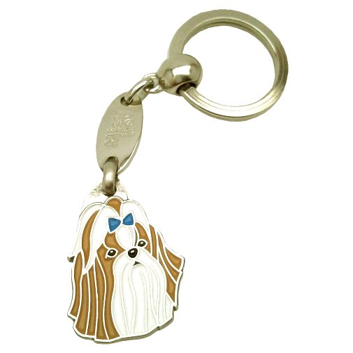 <h3>Personalized dog tag or keychain – Shih-tzu brown blue | Handcrafted, Engraved & custom made | Unique gift for dog lovers – MjavHov</h3>

This beautifully handcrafted engraved dog tag is perfect for your Shih-tzu brown blue or as a stylish personalized keychain. Each piece is custom‑made with precise engraving, ensuring durability and a unique, meaningful look.

✨ <strong>Features:</strong>

Custom engraving with name, phone number, or your chosen text.
<strong>Color:</strong> colored/silver
<strong>Size:</strong> 22 x 33 mm (0.87 x 1.30 inch)
<strong>Engraving area:</strong> 16 x 18 mm (0.63 x 0.71 inch); recommended layout up to 4 lines, 15 characters per line.
<strong>Important:</strong> If you exceed the recommended text length, the engraving will be significantly smaller and may become difficult to read. For best readability, we strongly recommend keeping the text short and clear.

High‑quality, handmade craftsmanship.

Suitable as a dog tag for the collar or as a personal keychain.

A thoughtful gift for dog owners, Shih-tzu brown blue lovers, or pet enthusiasts.

Unique design by MjavHov.

🎁 <strong>Perfect for:</strong> 
 
Birthdays, new pets, Christmas, puppy arrivals, or as a heartfelt surprise.


<h3>About the breed – Shih-tzu brown blue</h3>
<section>
<h2>Shih Tzu: Characteristics & Care</h2>
<p><strong>Shih Tzu</strong> (Shih Tzu) is a small, affectionate, and elegant dog breed originating from Tibet and China. It belongs to the <strong>FCI Group 9 (Companion and Toy Dogs)</strong> and is known for its long, silky coat, characteristic flat muzzle, and friendly personality. It was bred as a <strong>family companion</strong>, which makes it very attached to its owners, playful, and perfectly suited for apartment living.</p>
<h3>Temperament and Family Life</h3>
<p>Shih Tzus are gentle, social, and often excellent with children, which makes them popular family dogs. They are <strong>alert, intelligent, and confident</strong>, so they quickly notice what is happening around them and can serve as good little watchdogs. Their calm and loving nature allows pleasant living both with families and with older owners.</p>
<h3>Physical Requirements & Exercise</h3>
<p>To live a healthy and happy life, a Shih Tzu needs:</p>
<ul>
    <li><strong>Daily Exercise:</strong> Short walks, playtime, and moderate daily activity.</li>
    <li><strong>Environment:</strong> A warm home, closeness to family, and comfortable indoor living.</li>
    <li><strong>Grooming:</strong> Regular brushing of the long, dense <strong>single coat</strong> and care of the eyes and muzzle.</li>
</ul>
✨ <strong>Pro Tip:</strong>
<p>A personalized engraved dog tag beautifully highlights the elegant and adorable appearance of your Shih Tzu while serving as a stylish and practical dog accessory.</p>
</section>

