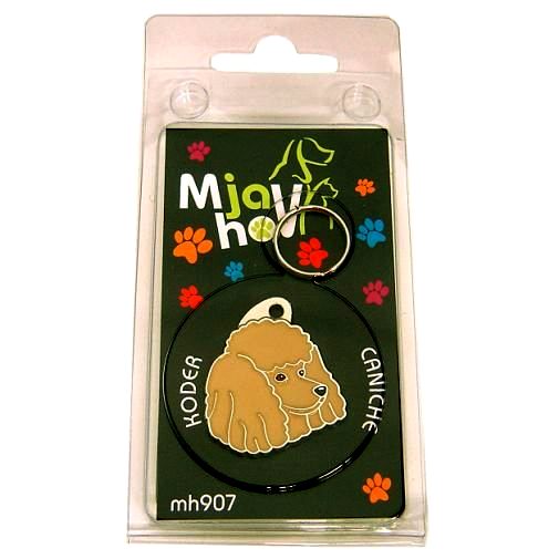 <h3>Personalized dog tag or keychain – Poodle apricot | Handcrafted, Engraved & custom made | Unique gift for dog lovers – MjavHov</h3>

This beautifully handcrafted engraved dog tag is perfect for your Poodle apricot or as a stylish personalized keychain. Each piece is custom‑made with precise engraving, ensuring durability and a unique, meaningful look.

✨ <strong>Features:</strong>

Custom engraving with name, phone number, or your chosen text.
<strong>Color:</strong> colored/silver
<strong>Size:</strong> 29 x 33 mm (1.14 x 1.30 inch)
<strong>Engraving area:</strong> 18 x 16 mm (0.71 x 0.63 inch); recommended layout up to 4 lines, 15 characters per line.
<strong>Important:</strong> If you exceed the recommended text length, the engraving will be significantly smaller and may become difficult to read. For best readability, we strongly recommend keeping the text short and clear.

High‑quality, handmade craftsmanship.

Suitable as a dog tag for the collar or as a personal keychain.

A thoughtful gift for dog owners, Poodle apricot lovers, or pet enthusiasts.

Unique design by MjavHov.

🎁 <strong>Perfect for:</strong> 
 
Birthdays, new pets, Christmas, puppy arrivals, or as a heartfelt surprise.


<h3>About the breed – Poodle apricot</h3>
<section>
<h2>Poodle: Characteristics & Care</h2>
<p><strong>Poodle</strong> (Poodle, Pudel) is an intelligent, elegant, and highly adaptable dog breed originating from France and Germany. It belongs to the <strong>FCI Group 9 (Companion and Toy Dogs)</strong> and is known for its curly, densely curled coat and exceptional trainability. It was bred as a <strong>family companion and water retriever</strong>, which makes it very attached to its owners, playful, and suitable both for active families and apartment living.</p>
<h3>Temperament and Family Life</h3>
<p>Poodles are affectionate, social, and often excellent with children, which makes them one of the most popular family dogs. They are <strong>alert, intelligent, and confident</strong>, so they quickly notice what is happening around them and can also serve as good watchdogs. Their adaptable and gentle nature allows pleasant living with families, individuals, and older owners.</p>
<h3>Physical Requirements & Exercise</h3>
<p>To live a healthy and happy life, a Poodle needs:</p>
<ul>
    <li><strong>Daily Exercise:</strong> Regular walks, mental games, and moderate to high daily activity.</li>
    <li><strong>Environment:</strong> A warm home, plenty of companionship, and enough mental stimulation.</li>
    <li><strong>Grooming:</strong> Regular trimming and brushing of the dense, curly <strong>single coat</strong>.</li>
</ul>
✨ <strong>Pro Tip:</strong>
<p>A personalized engraved dog tag beautifully highlights the elegant and proud appearance of your Poodle while serving as a stylish and practical dog accessory.</p>
</section>
