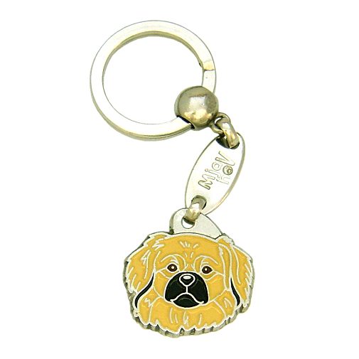 <h3>Custom personalized dog name tag Tibetan spaniel cream</h3>
This unique, cute and quality dog id tag is offered with laser-engraved name and phone number or your custom text. It comes with a stainless steel split ring for easy attachment to your pet’s collar. All items are also available as keychains.
A perfect gift for dogs and dog lovers.

<strong>Color:</strong> colored/silver
<strong>Size:</strong> 27 x 27 mm (1.06 x 1.06 inch)
<strong>Engraving area:</strong> 19 x 15 mm (0.75 x 0.59 inch); recommended layout up to 4 lines, 15 characters per line.

Laser engraving on the back side is included in the price. Please enter the text you would like engraved (recommended: dog’s name and phone number). The engraving will be centered and easy to read. 
<strong>Important:</strong> If you exceed the recommended text length, the engraving will be significantly smaller and may become difficult to read. For best readability, we strongly recommend keeping the text short and clear.

Metal, chrome plated dog tag or key ring. 
Hand made, hand colored, made in Slovenia. 

In stock.

<h3>About the breed – Tibetan spaniel cream</h3>
<section>
<h2>Tibetan Spaniel: Characteristics & Care</h2>
<p><strong>Tibetan Spaniel</strong> (Tibetan Spaniel dog) is a small, alert, and intelligent dog breed originating from Tibet. It belongs to the <strong>FCI Group 9 (Companion and Toy Dogs)</strong>. It was bred as a <strong>family companion and monastery watchdog</strong>, known for its silky, medium-length coat, lion-like appearance, and expressive eyes.</p>
<h3>Temperament and Family Life</h3>
<p>Tibetan Spaniels are affectionate, loyal, and strongly attached to their owners, making them excellent family dogs that get along well with children. They are <strong>alert, independent, and intelligent</strong>, which makes them good little watchdogs while remaining playful and adaptable. Their slightly independent nature requires gentle but consistent training.</p>
<h3>Physical Requirements & Exercise</h3>
<p>To live a healthy and happy life, a Tibetan Spaniel needs:</p>
<ul>
    <li><strong>Daily Exercise:</strong> Moderate activity, playtime, and regular walks.</li>
    <li><strong>Environment:</strong> Well suited to apartment or house living.</li>
    <li><strong>Grooming:</strong> Regular brushing of the soft <strong>double coat</strong>.</li>
</ul>
<p><strong>Pro Tip:</strong> A personalized engraved dog tag is an elegant accessory that highlights the refined look of the Tibetan Spaniel while ensuring its safety.</p>
</section>
