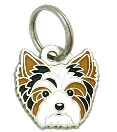 Biewer yorkshire terrier - pet ID tag, dog ID tags, pet tags, personalized pet tags MjavHov - engraved pet tags online