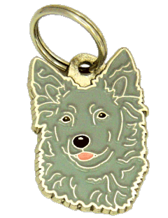 Mudi grey - pet ID tag, dog ID tags, pet tags, personalized pet tags MjavHov - engraved pet tags online