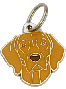 Weimaraner brown - pet ID tag, dog ID tags, pet tags, personalized pet tags MjavHov - engraved pet tags online