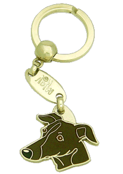 Sighthound brindle <br> (keyring, engraving included)
