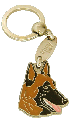 Belgian shepherd, malinois <br> (keyring, engraving included)