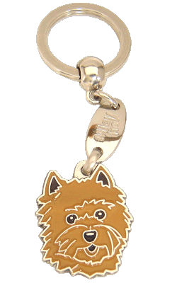 Cairn terrier red <br> (keyring, engraving included)