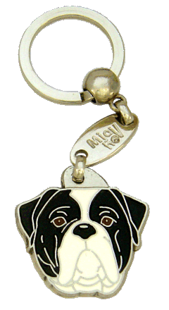 American bulldog black and white