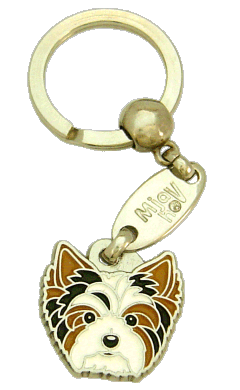 Biewer yorkshire terrier - pet ID tag, dog ID tags, pet tags, personalized pet tags MjavHov - engraved pet tags online