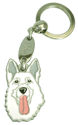 White shepherd - pet ID tag, dog ID tags, pet tags, personalized pet tags MjavHov - engraved pet tags online