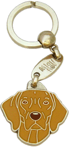 Weimaraner brown - pet ID tag, dog ID tags, pet tags, personalized pet tags MjavHov - engraved pet tags online