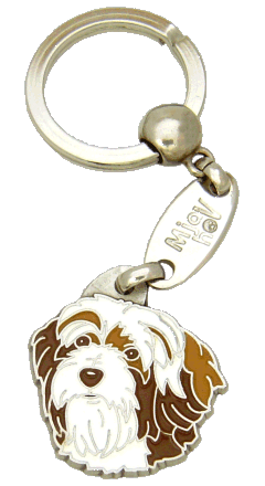 Tibetan terrier white brown - pet ID tag, dog ID tags, pet tags, personalized pet tags MjavHov - engraved pet tags online